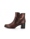 Bottine marron en cuir